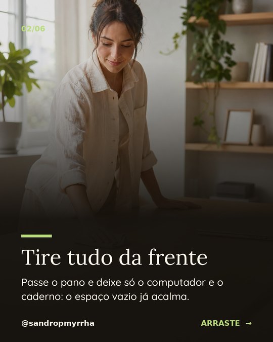 Tela 2 do carrossel Arrume sua mesa em 5 minutos