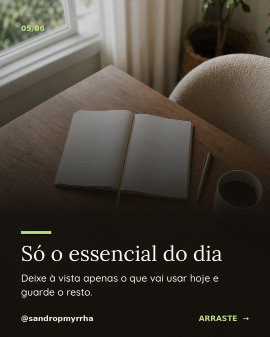 Tela 5 do carrossel Arrume sua mesa em 5 minutos
